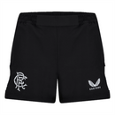 Rangers Women's Football Shorts Castore Black Training Shorts