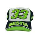 Bastianini 33 MotoGP Cap Men's Navy Bestia Hat