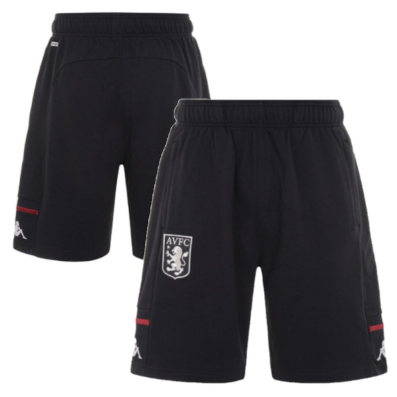 Aston Villa Men's Shorts Football Kappa Training Black Shorts