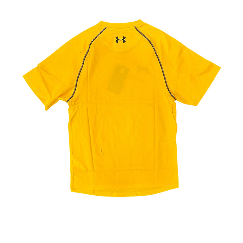 Under Armour Men's T-Shirt Yellow Short Sleeve Cotton T-Shirt