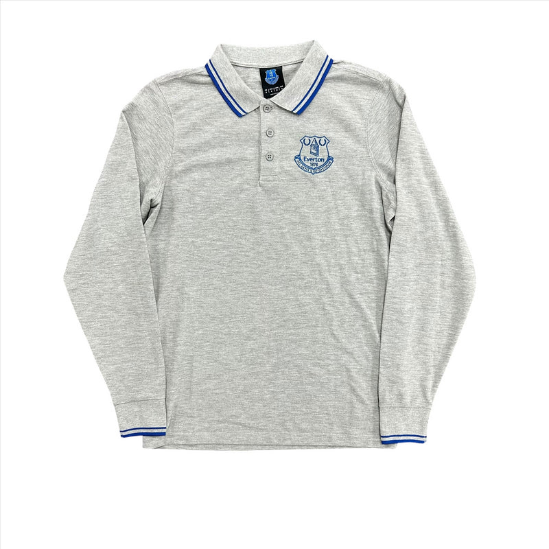 Everton Men's Football Polo Essentials Long Sleeve Polo Shirt