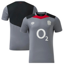 England Men's Rugby T-Shirt Umbro Grey O2 Gym Top