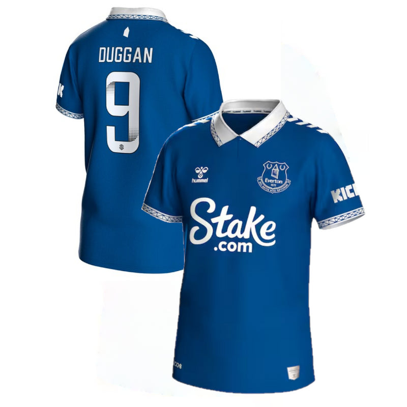 Everton Men's Football Shirt Hummel Home Top - Duggan 9