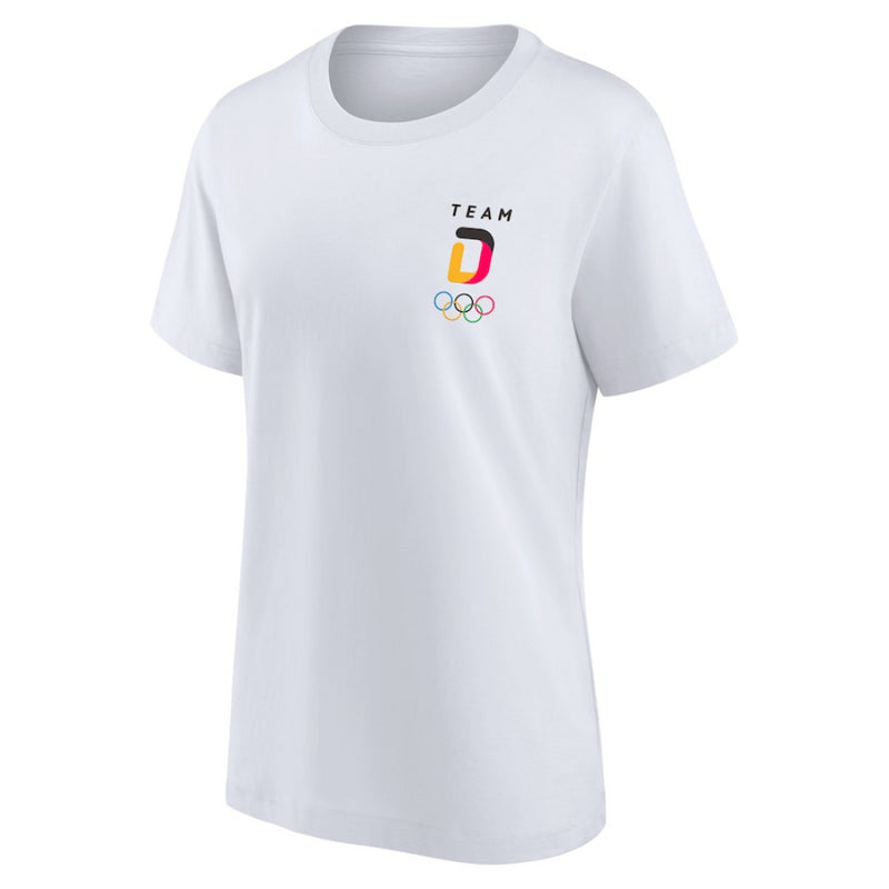 Team D Olympics T-Shirt Women's Small Logo Graphic T-Shirt
