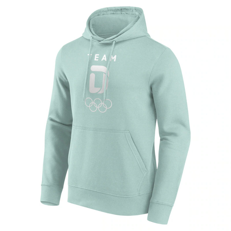 Team D Men's Hoodie Olympics Green Small Mono Logo Hoodie