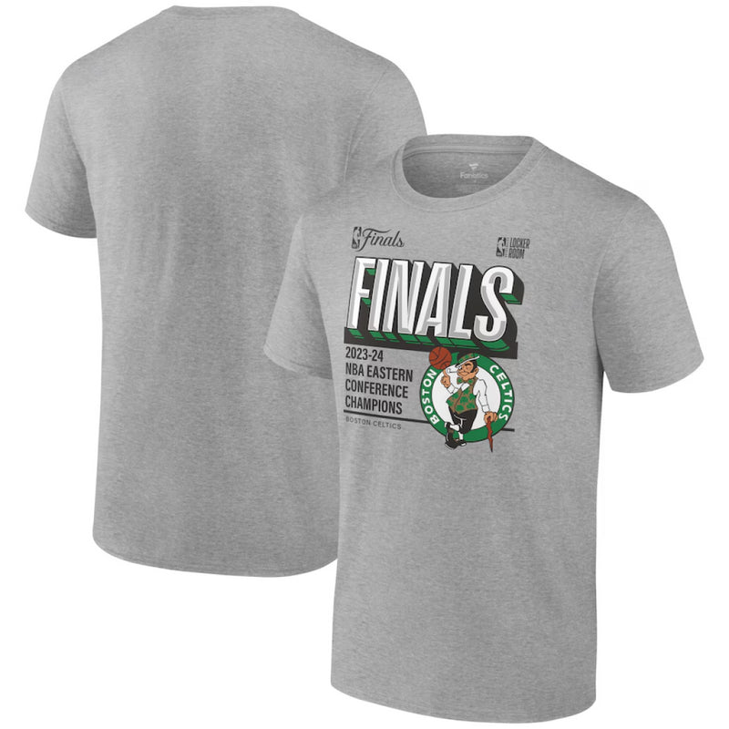 Boston Celtics Men's T-Shirt NBA Locker Room Grey Top