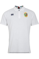 British & Irish Lions Polo Men's Rugby Canterbury Pique White Top