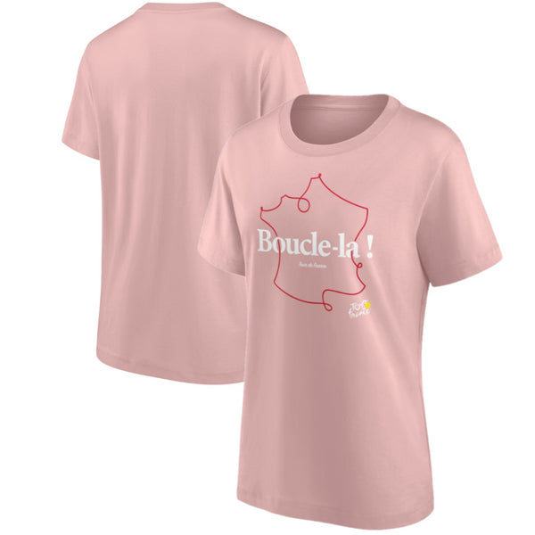 Tour De France T-Shirt Women's Cycling Boucle-La! Graphic Top