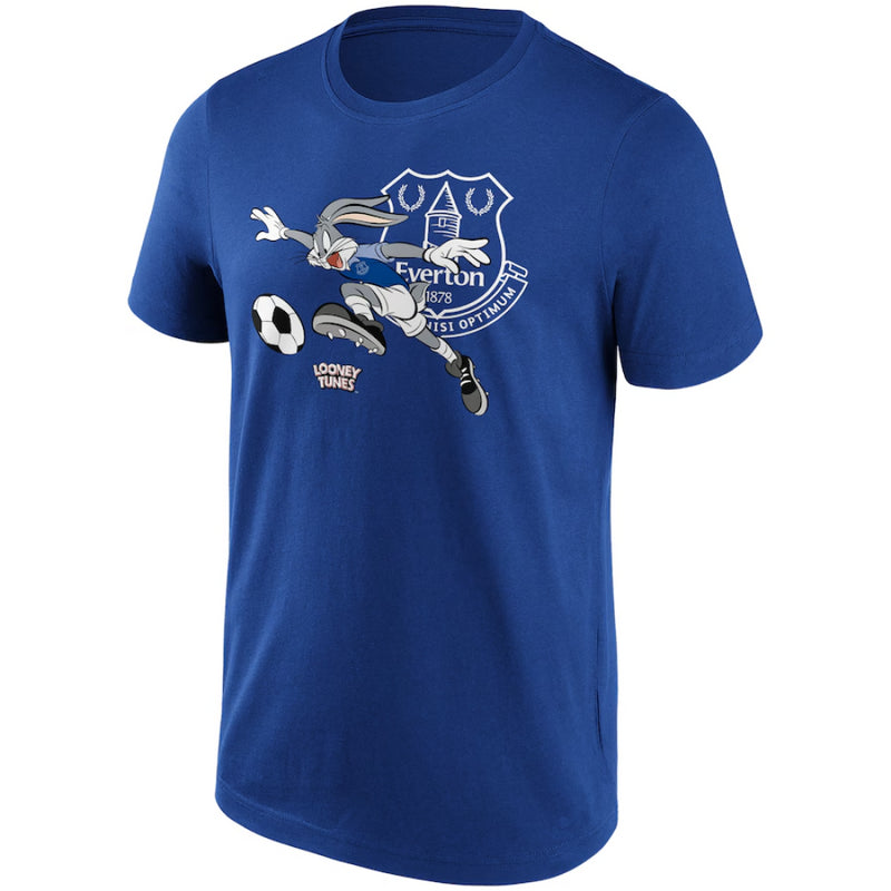 Everton Football Men's T-Shirt Looney Tunes Bugs Bunny Top