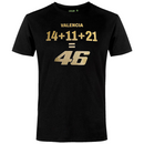 VR46 Women's MotoGP T-Shirt Valentino Rossi Valencia Top