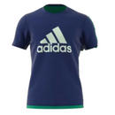 adidas Men's Football T-Shirt Navy Reversible Jersey