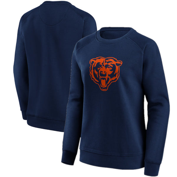 Chicago Bears Women's Sweatshirt NFL Navy Logo Sweatshirt