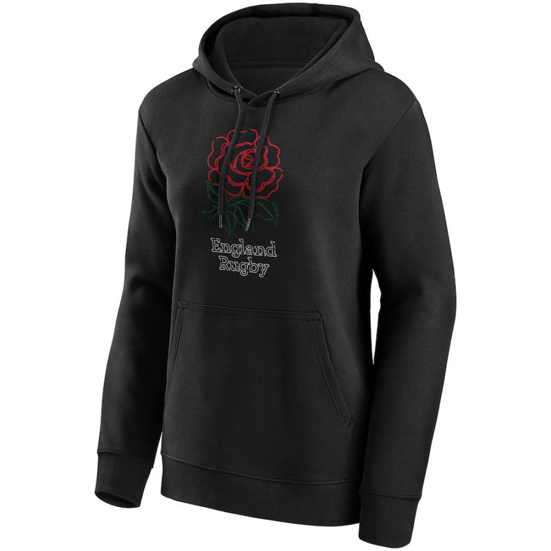 England Rugby Women's Hoodie Black React Graphic Hoodie