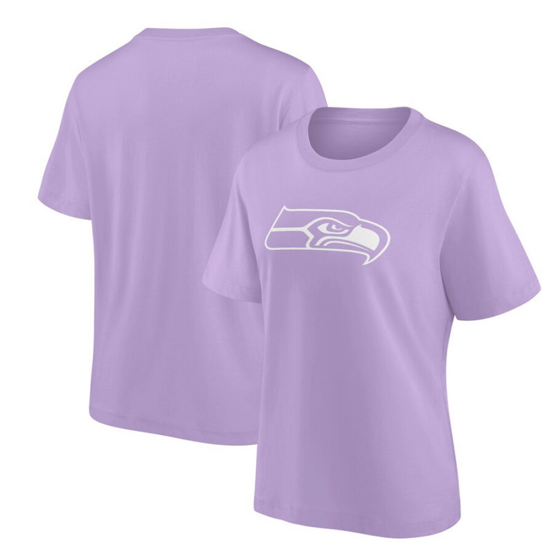 Seattle Seahawks Women's T-Shirt NFL Mono Logo Purple Top