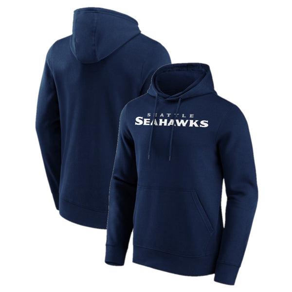 Seattle Seahawks NFL Hoodie Men's Primary Colour Wordmark Top