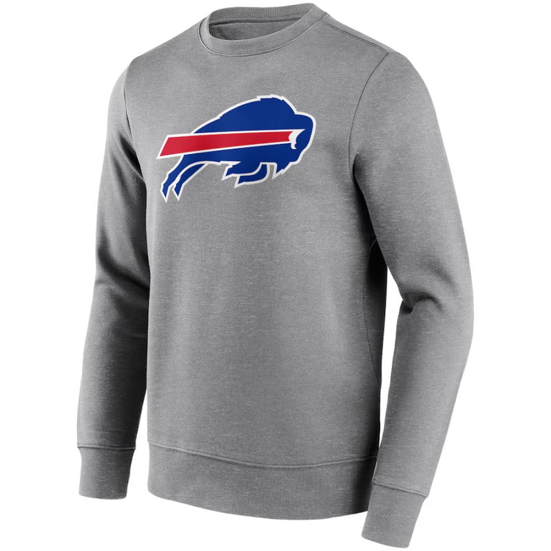 Buffalo Bills Men's Sweatshirt NFL Grey Logo Sweatshirt