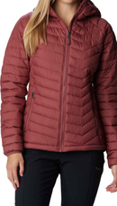 Columbia Women's Hooded Jacket Red Powder Lite Jacket
