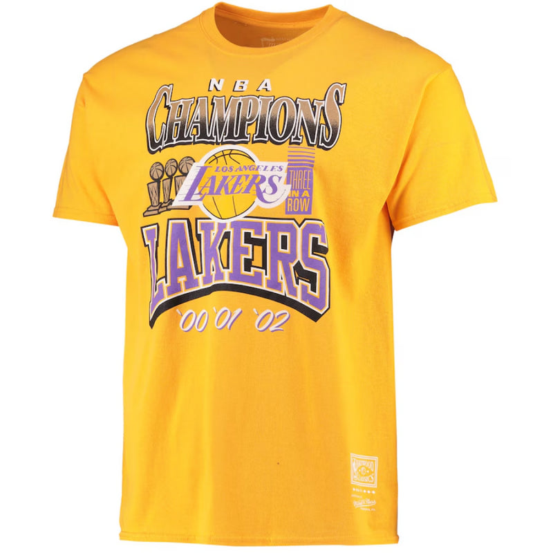 Los Angeles Lakers T-Shirt NBA Mitchell & Ness 3 x Champs Top