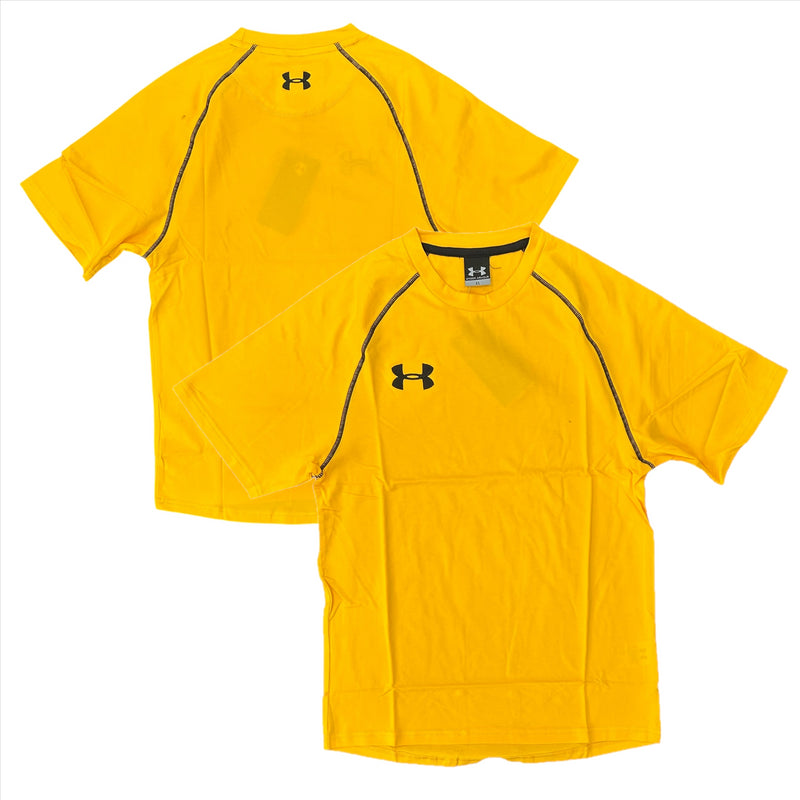 Under Armour Men's T-Shirt Yellow Short Sleeve Cotton T-Shirt