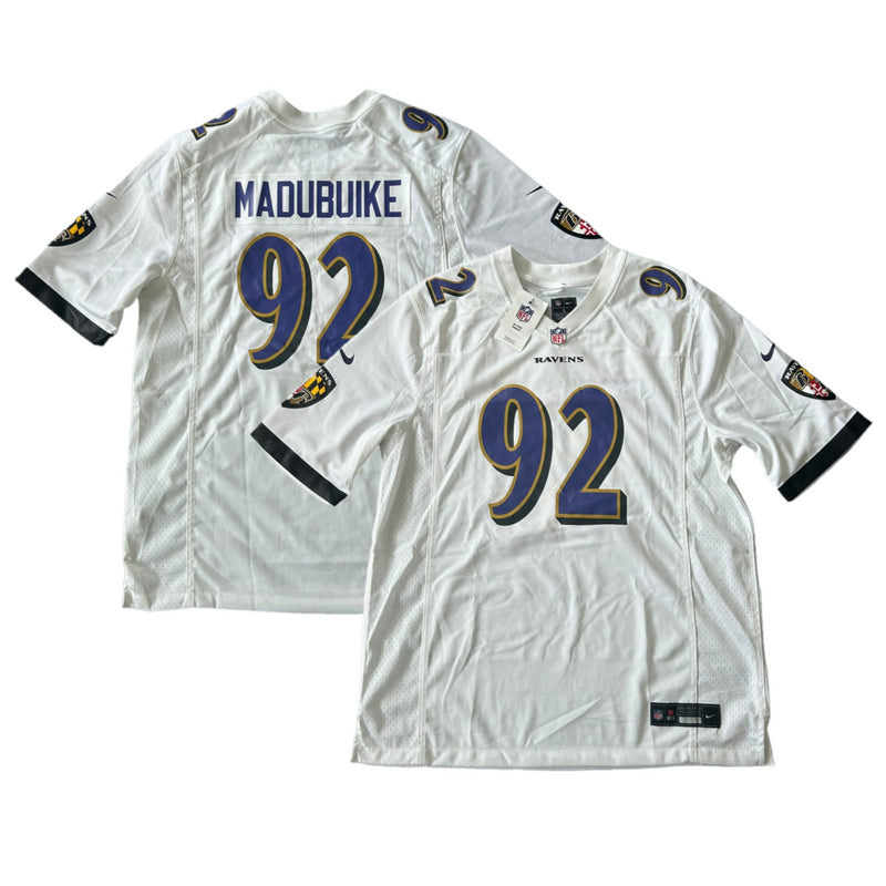 Baltimore Ravens NFL Jersey Men's Nike Road Top - Madubuike