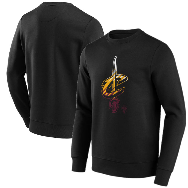 Cleveland Cavaliers Men's Sweatshirt NBA Black Fade Graphic Top