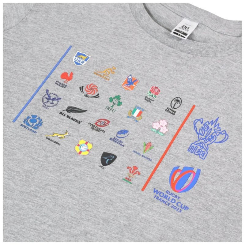 Rugby World Cup 2023 T-Shirt Kid's 20 Unions Event Top