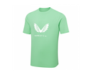 Burley FC Football Kids Top Castore Green Logo SS Tee