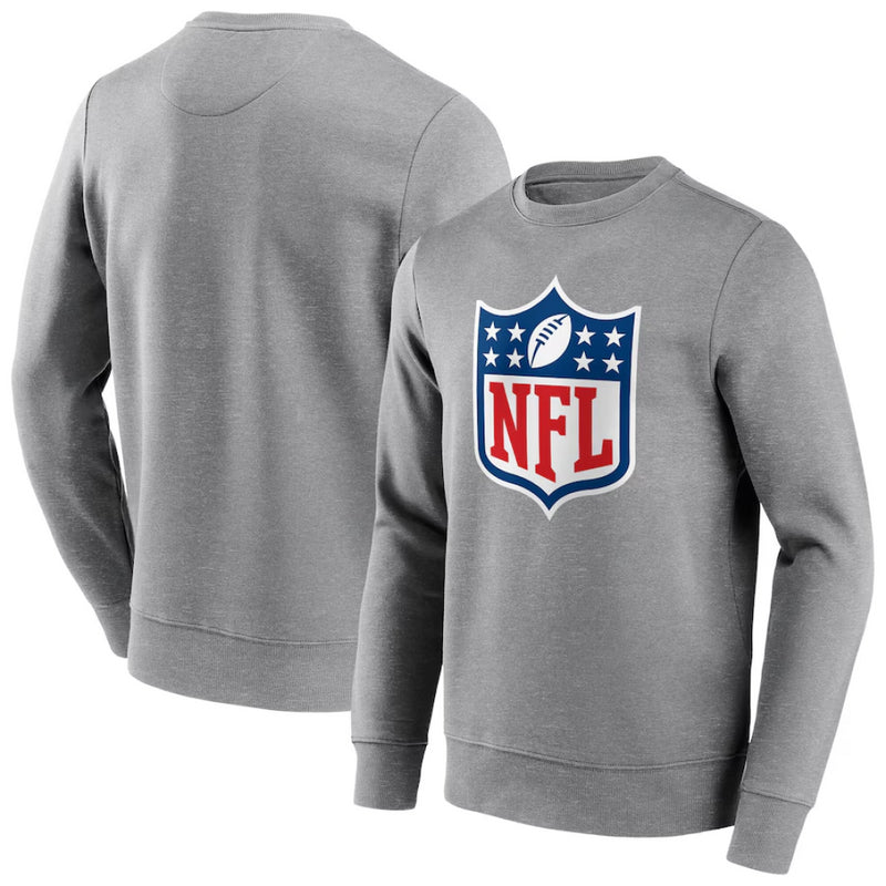 NFL Shield Men's Sweatshirt Neutral Colour Logo Crew Top