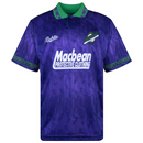 Hibernian Men's Football Shirt Score Draw Retro 1992 Top
