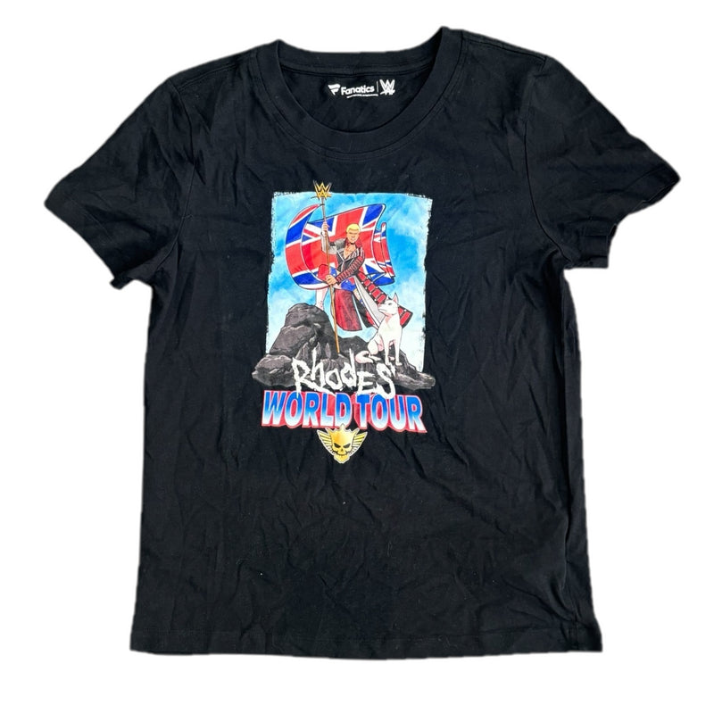 WWE Women's Graphic T-Shirt Cody Rhodes World Tour Top