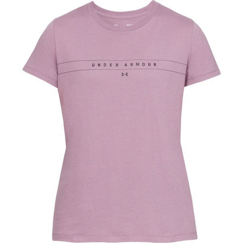 Under Armour Pink T-Shirt Women's Gym Classic Graphic Top