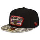 NFL Adult Fitted Cap New Era Black/Camo Salute To Service Hat