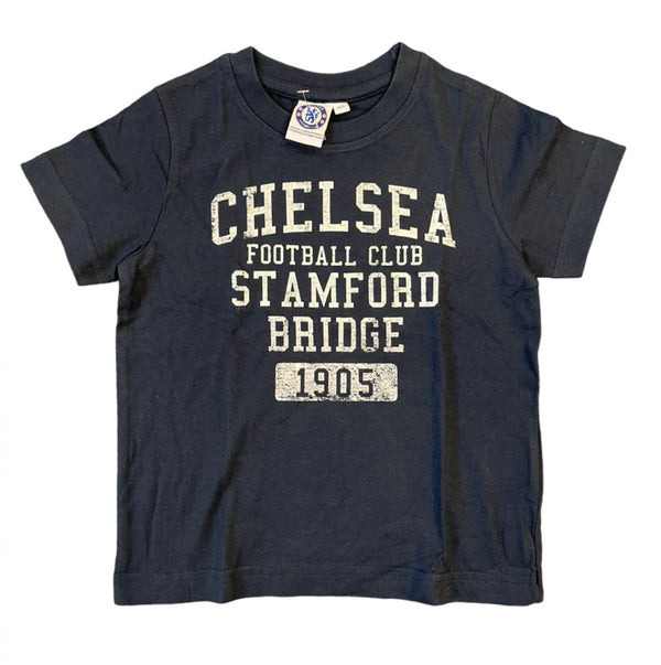 Chelsea Football Kid's T-Shirt Location Navy