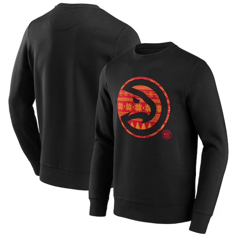 Atlanta Hawks Men's Sweatshirt NBA Sparkle Logo Top