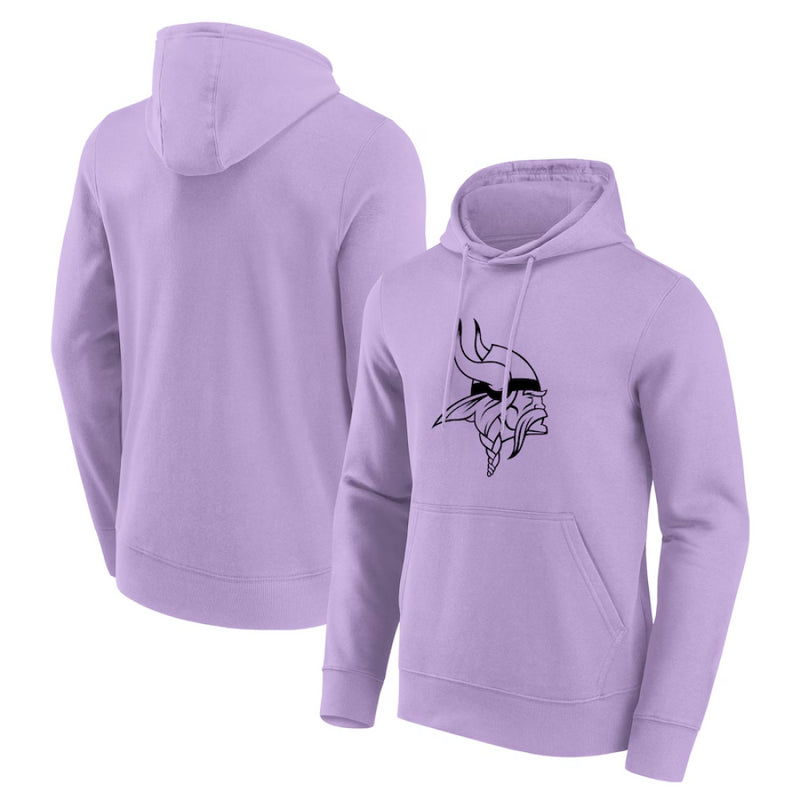 Minnesota Vikings Men's Hoodie NFL Mono Logo Lilac Hoodie