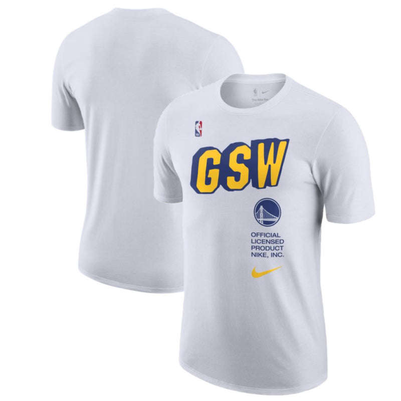 Golden State Warriors T-Shirt NBA Nike White GSW Graphic Top