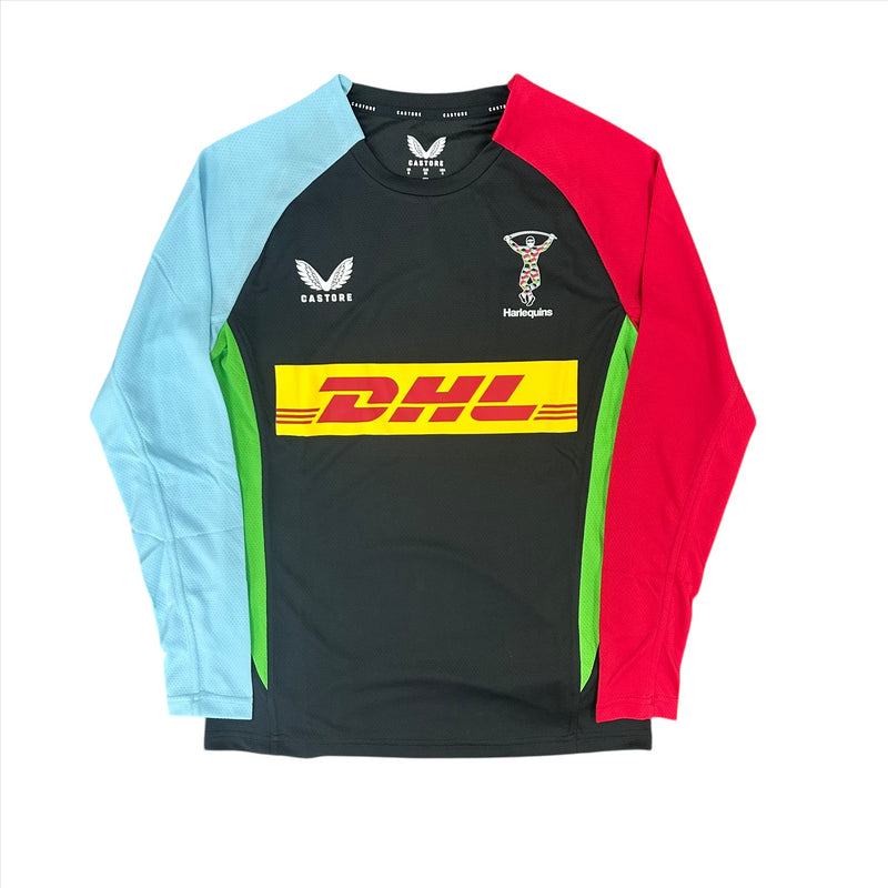 Harlequins Women's Rugby T-Shirt Castore Long Sleeve Top
