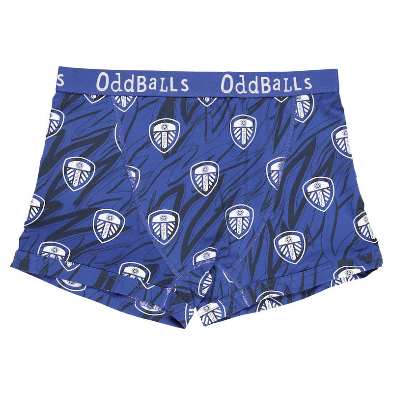 Leeds United Football Blue Boxers Kid's Oddballs Logo Pants