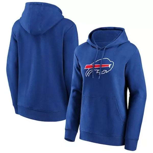 Buffalo Bills Blue Hoodie Women's NFL Mono Logo Hoodie