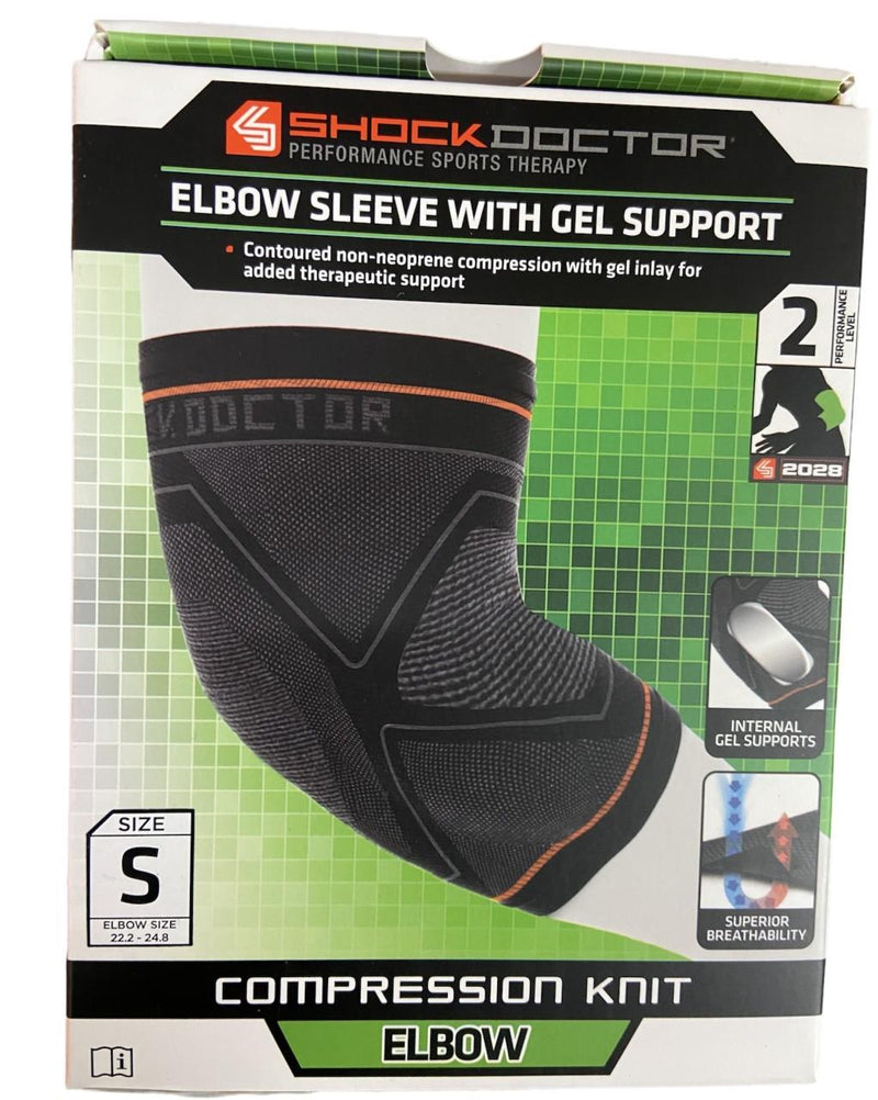 Elbow Compression Sleeve Support Shock Doctor Compression Gel Recovery