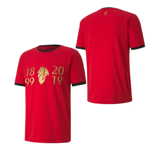 AC Milan Football T-Shirt Men's Puma 120 Years Anniversary Top