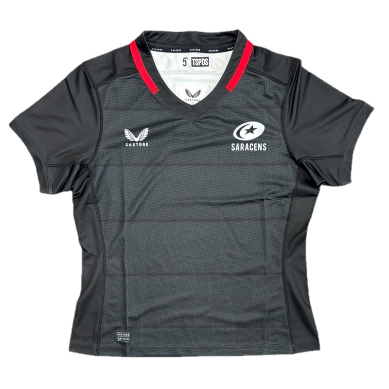 Saracens Women's SS Jersey Castore Rugby Home Pro Top