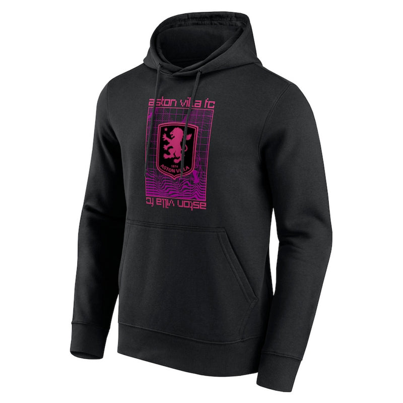 Aston Villa Men's Hoodie Football Future Digital Logo Hoodie