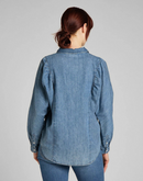 LEE Volume Sleeve Shirt Women's Denim Blue LS Shirt