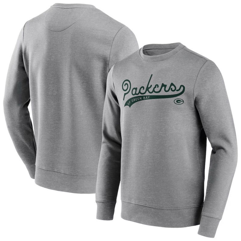 Green Bay Packers Sweatshirt Men's NFL Retro Pendant Sweatshirt