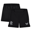 Rangers Women's Football Shorts Castore Black Training Shorts