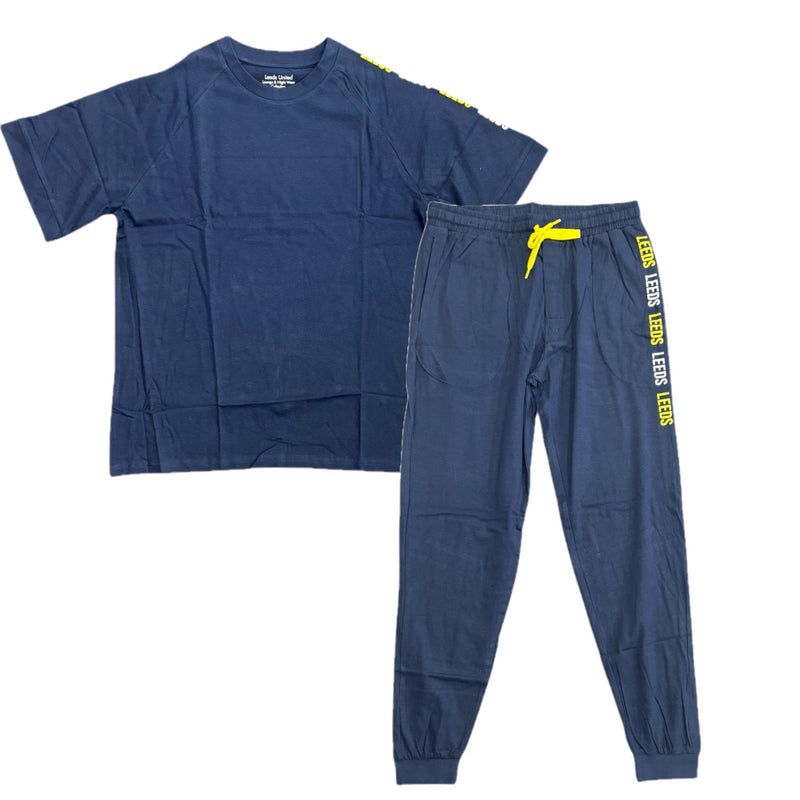 Leeds United Men's Pyjamas Football Chant PJ Set
