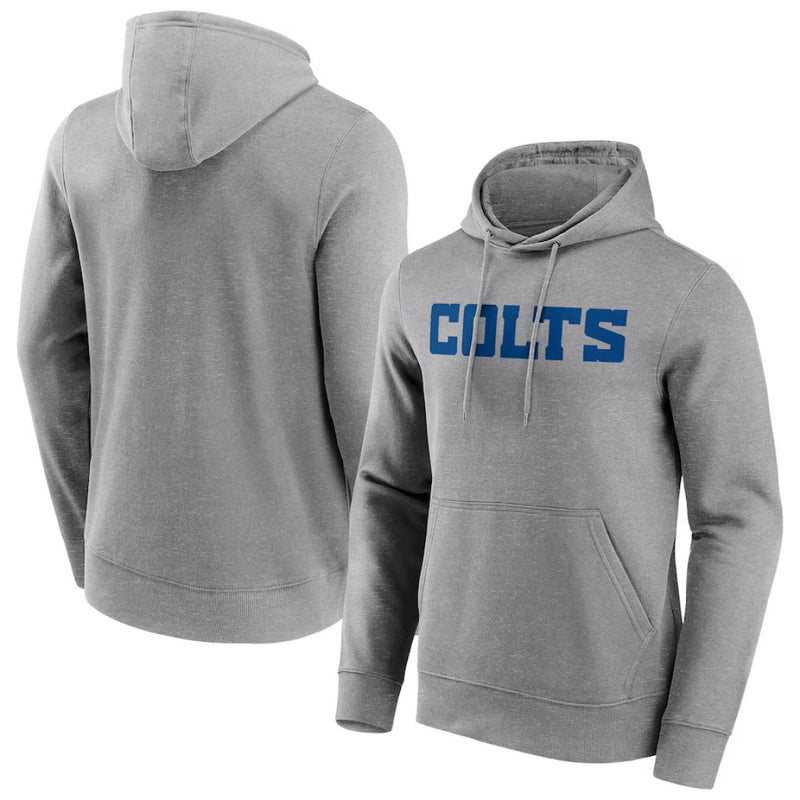 Indianapolis Colts NFL Hoodie Men's Neutral Colour Wordmark Top