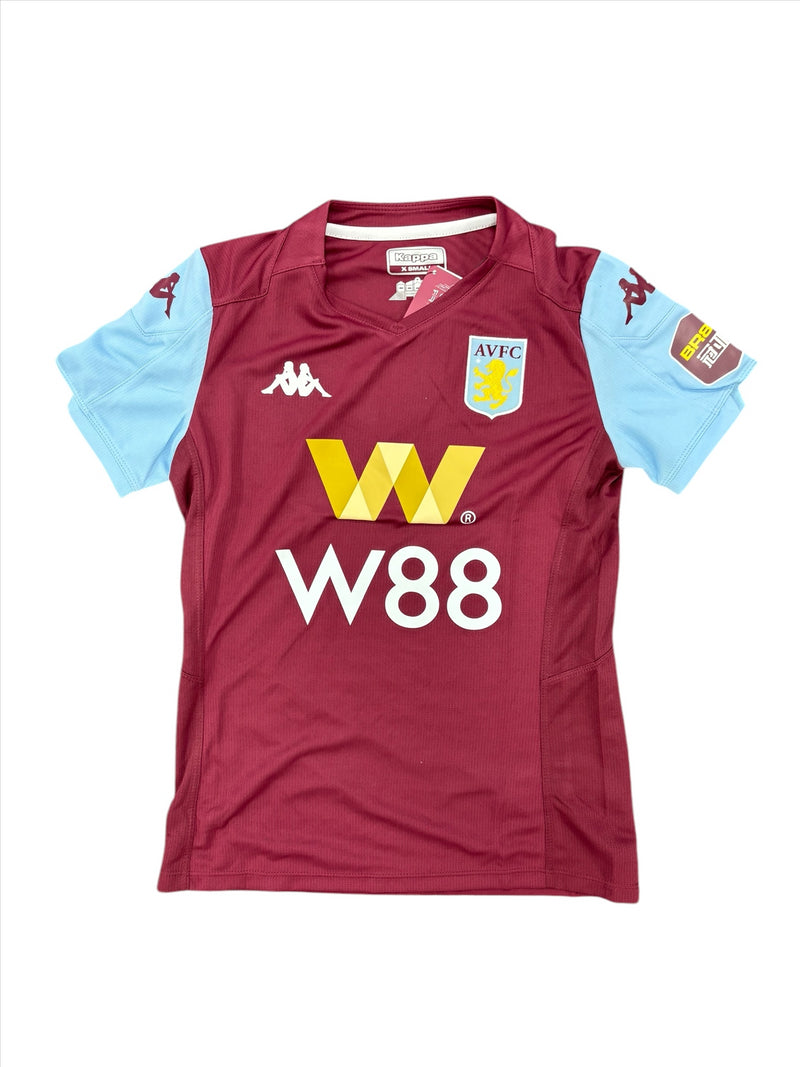 Aston Villa Football Shirt Women's Kappa Home Top
