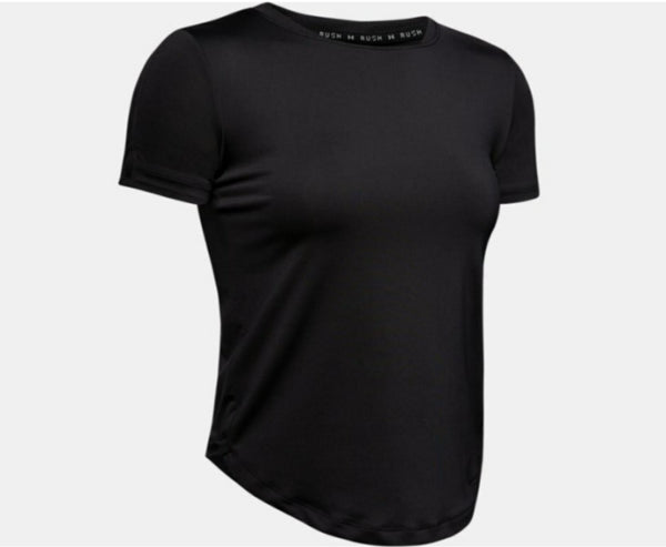 Under Armour Black T-Shirt Women's Heatgear Rush Top
